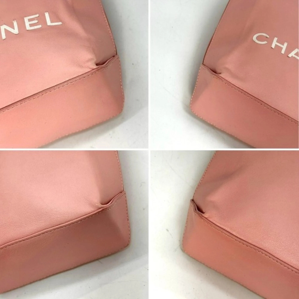 CHANEL Pink Leather Tote Bag - Picture 7 of 7